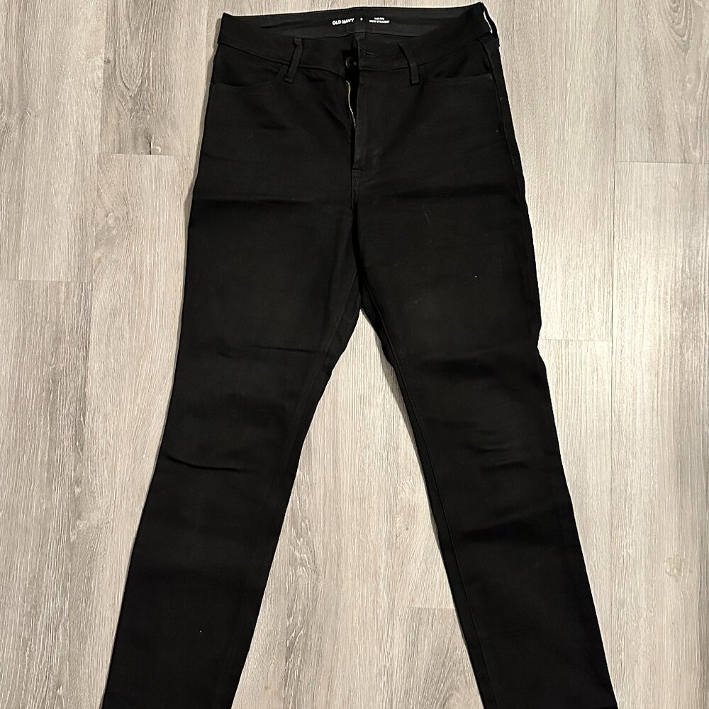 Old Navy WOW Straight Black Jeans M